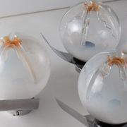 4 Mazzega Murano wall lamps vintage 1960s