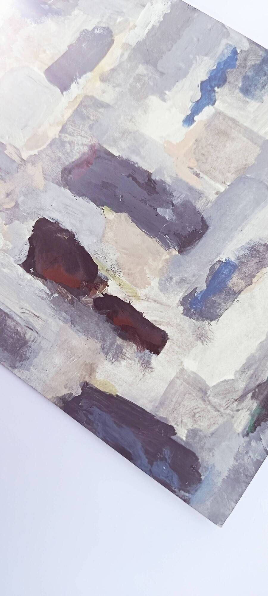 Original abstract painting – mineral composition – Nicolas de Stael