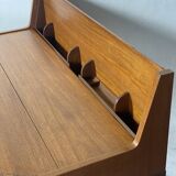 Scandinavian desk with extendable system in teak, 1960.