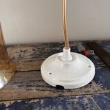 Vintage golden glass pendant light