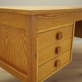 Ash desk, Danish design, 1970s, manufacturer: Domino Møbler