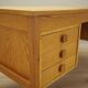 Ash wood desk, Danish design, 1970s, manufacturer: Domino Møbler