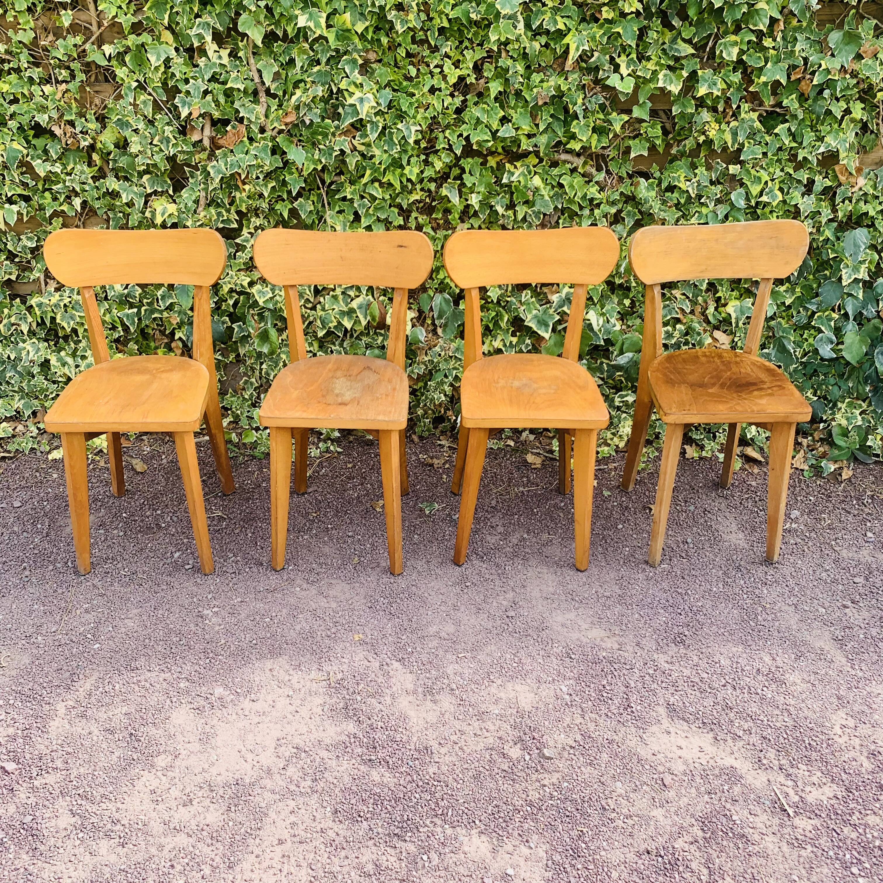 Set of 4 bistro chairs