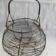 Vintage artisanal egg or salad basket