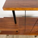 Mid-Century design wooden and metal side table