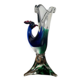 Vintage Murano Sommerso glass bird
