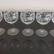 5 vintage “henri julien” red wine balloon glasses with luminarc grape blues decoration