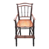Art Deco caned children's high chair