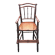 Chaise haute Art Déco en bois et cannage pour enfant
