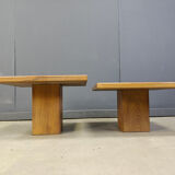 Pair of vintage wooden coffee or side tables, 1960s