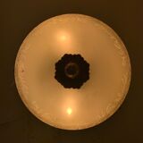 Globe-polished glass ceiling