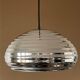 Vintage silver glass pendant light