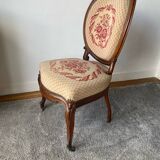 Chaise médaillon ancienne style Louis XVI