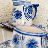 Quimper porcelain tea or coffee service signed Henriot from 76