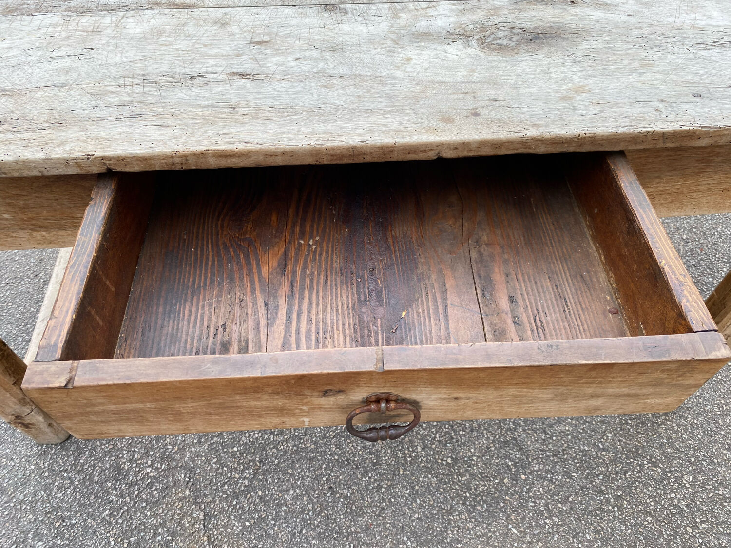 Walnut farmhouse table