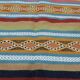 Multicolored hand-woven wool carpet 167x97cm