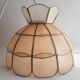 Mother-of-pearl and brass pendant lamp from the 60s and 70s