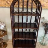 Vintage rattan shelf