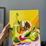 Nature morte huile sur toile