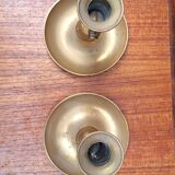 Pair of brass candlesticks