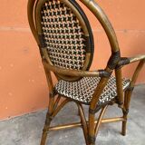 4 chaises Bistrot Parisienne Paris Rotin & scoubidou