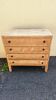 Very pretty stripped and sanded vintage chest of drawers with 4 drawers from the 1960s-1970s.