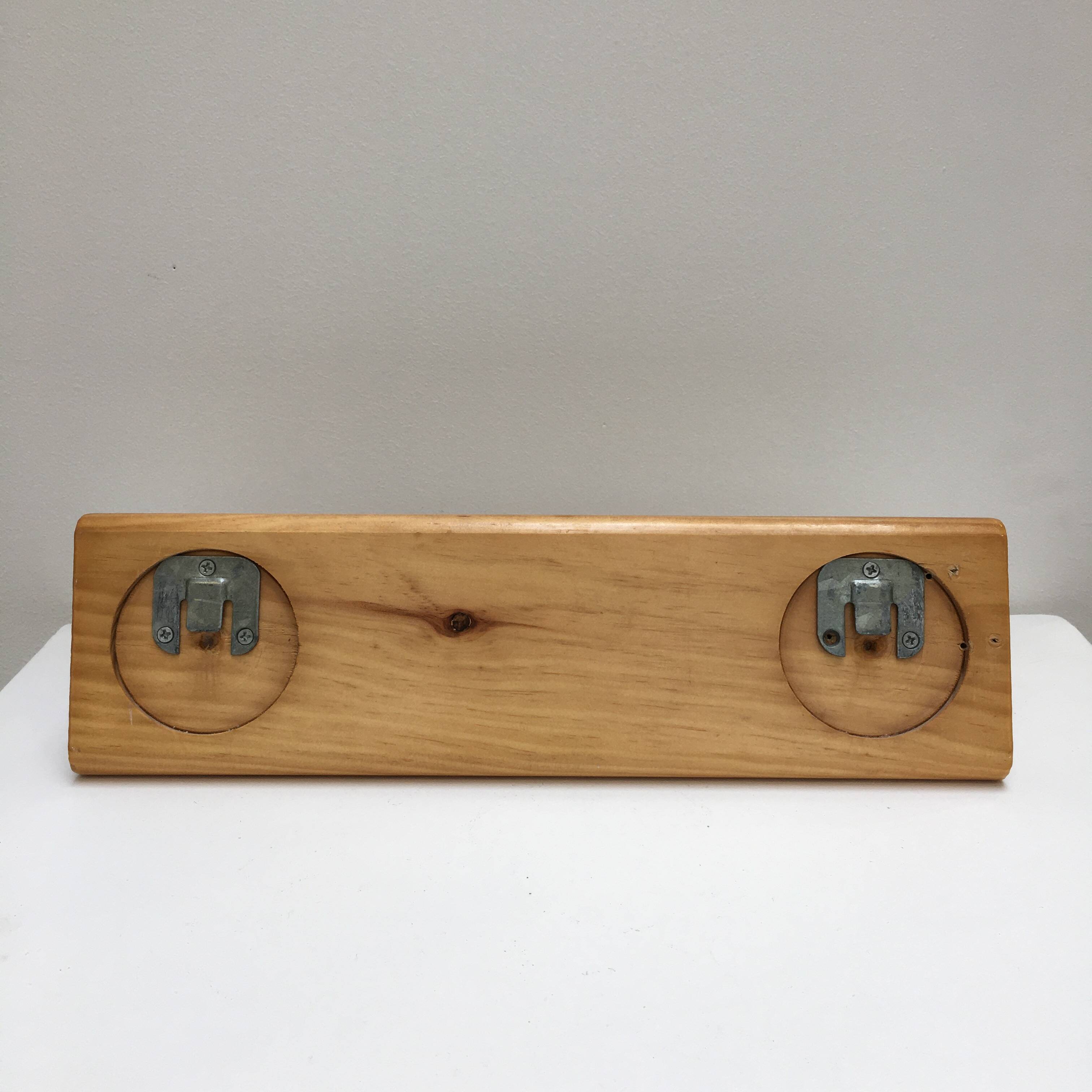 Modernist pine coat rack