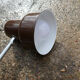 Articulated brown vintage office lamp