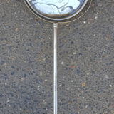 Old double-sided standing mirror, metal, vintage