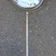 Old double-sided standing mirror, metal, vintage