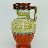 1960's vintage retro vase jug abstract pattern bay keramik wgp model 73 30