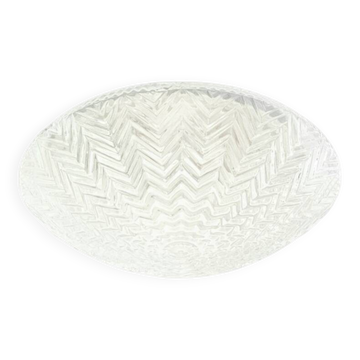 Lustre en verre Mid-Century Modern/Art Déco - Limburg, Allemagne, années 1970