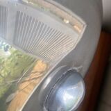 Art deco chrome mushroom lamp