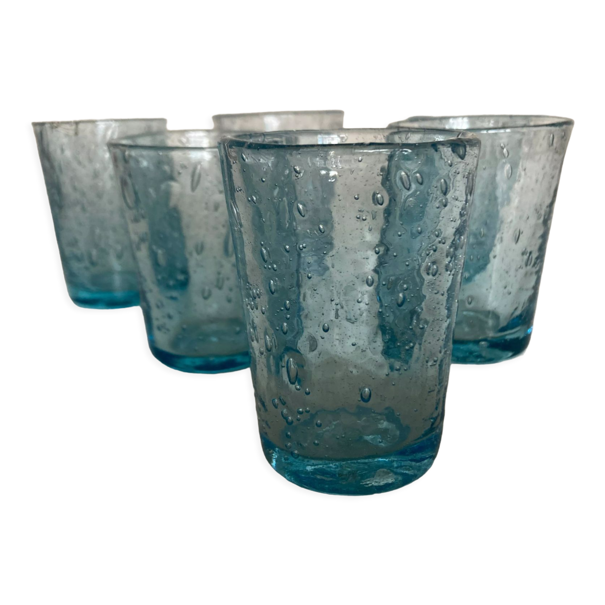 Set of 6 glasses cup of biot 1960