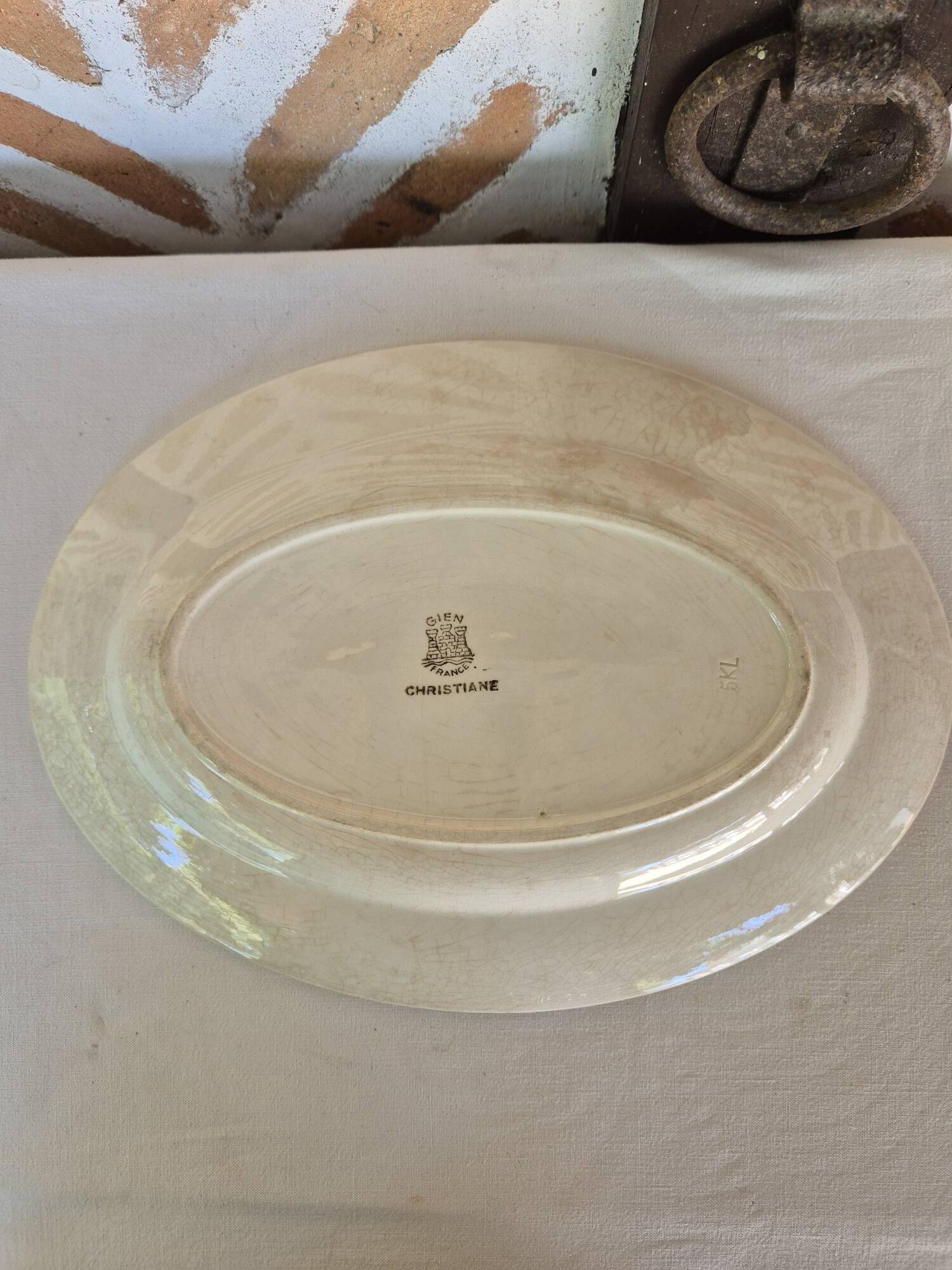 Gien Christiane oval serving dish