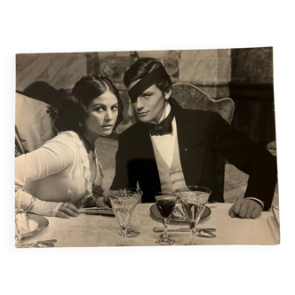 Photo argentique Alain Delon et Claudia cardinale dans Le Guépard