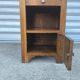 Art Deco bedside table in solid oak