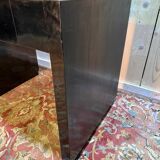 Bureau laqué noir de style Art Déco et sa chaise