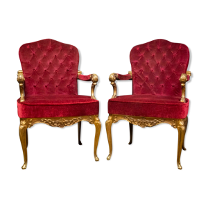 Ensemble de chaises baroques - italiennes