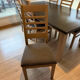 1 lot of 6 oak chairs
