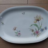 Oval serving dish in Bavarian porcelain