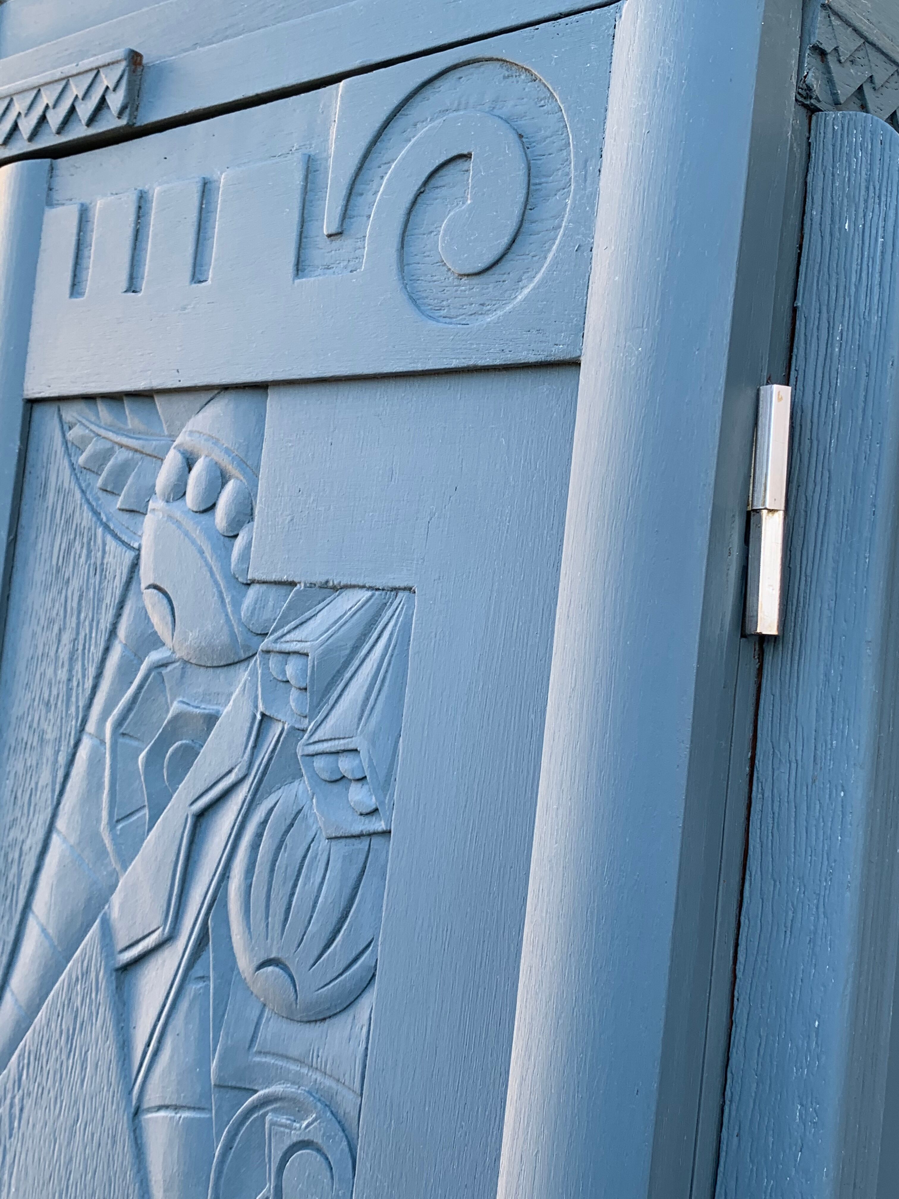 Blue wardrobe art deco 1930