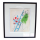 Framed lithograph (The Ladder, 1957) by Marc Chagall