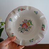 KG Lunéville earthenware ashtray with flower motifs Ø 18.5 cm