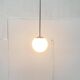Mid-Century German Glass and Metal Ball Pendant