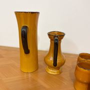 Ceramic orangeade service from Vallauris signed CPL - 1960s/70s