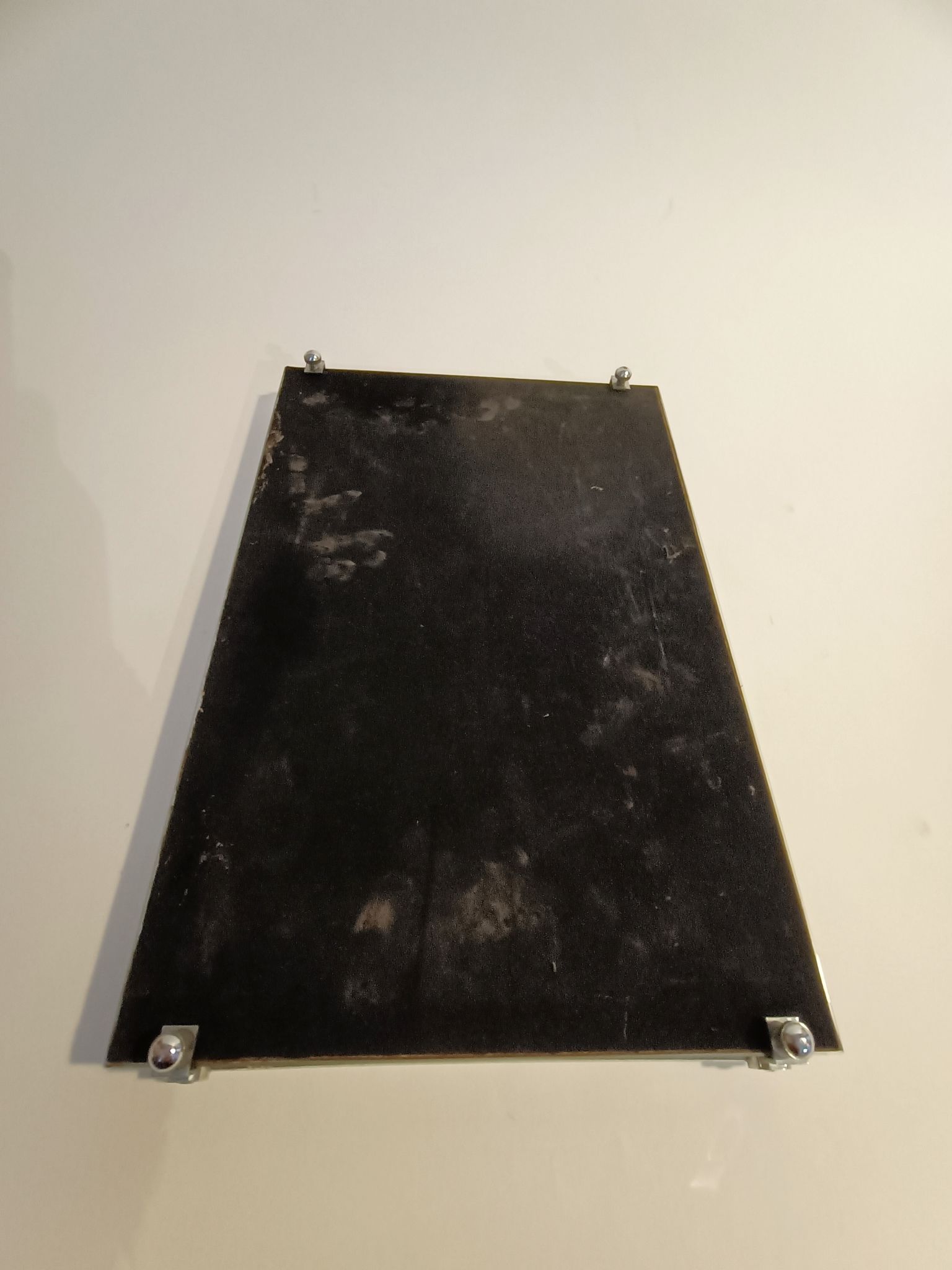 Plateau miroir au mercure biseauté 1940/50