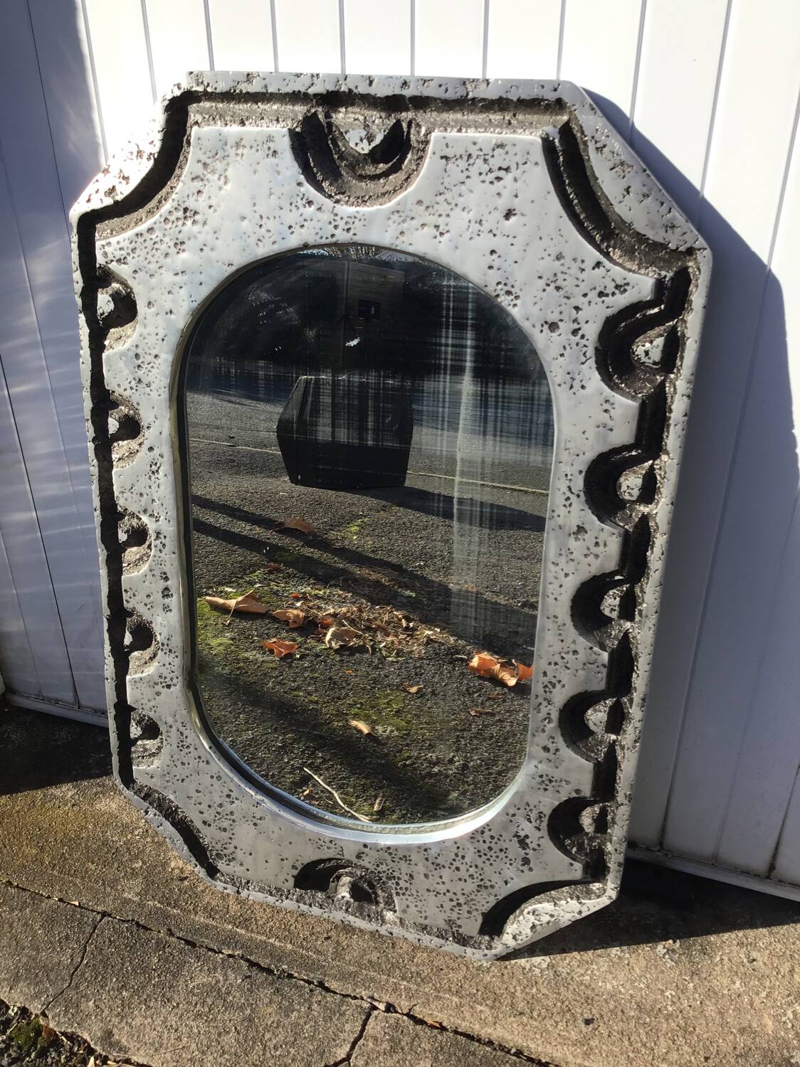 Miroir vintage en métal, 1970