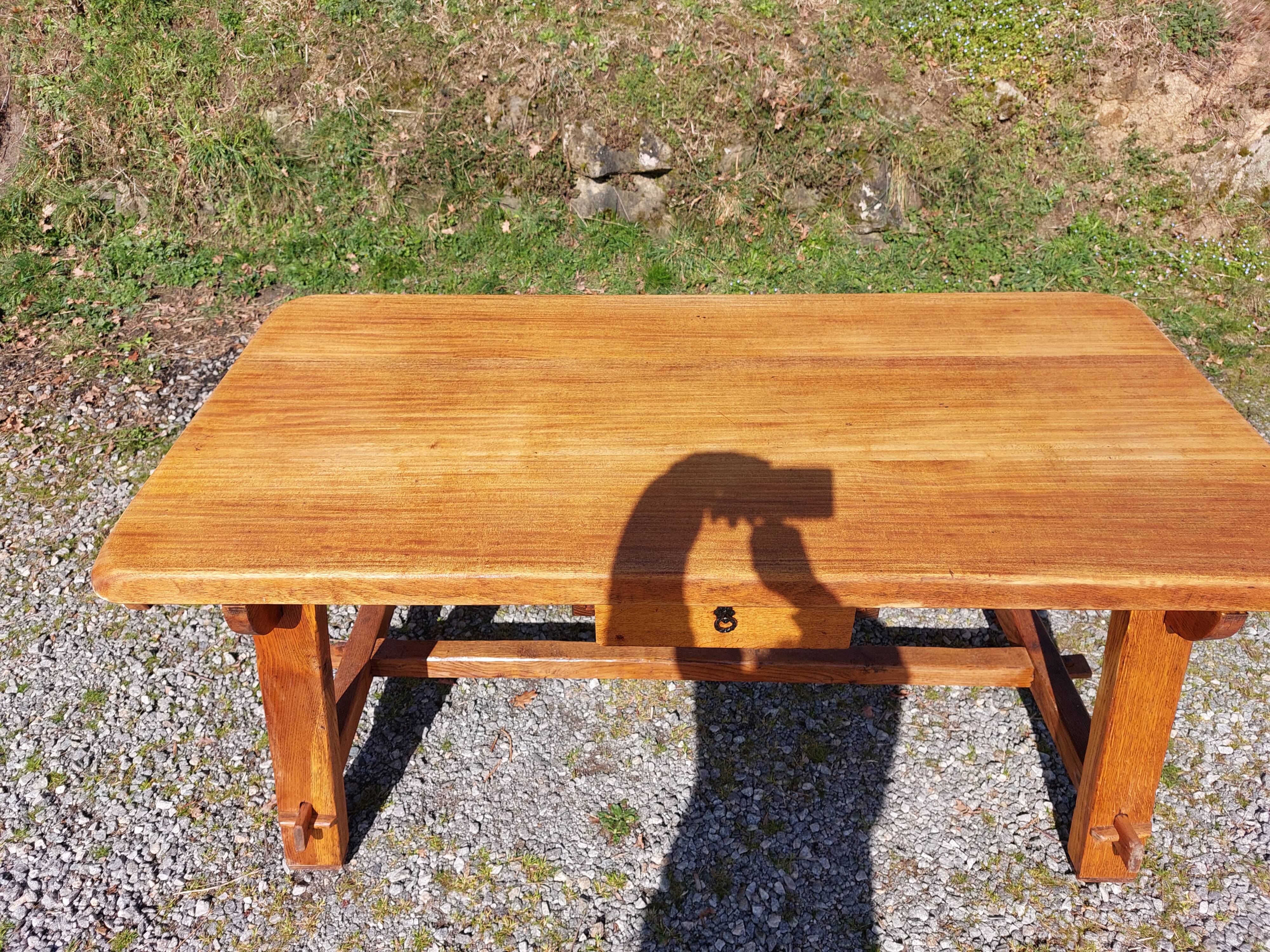 farm table with extensions, solid wood