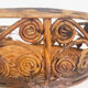 Peacock rattan tray